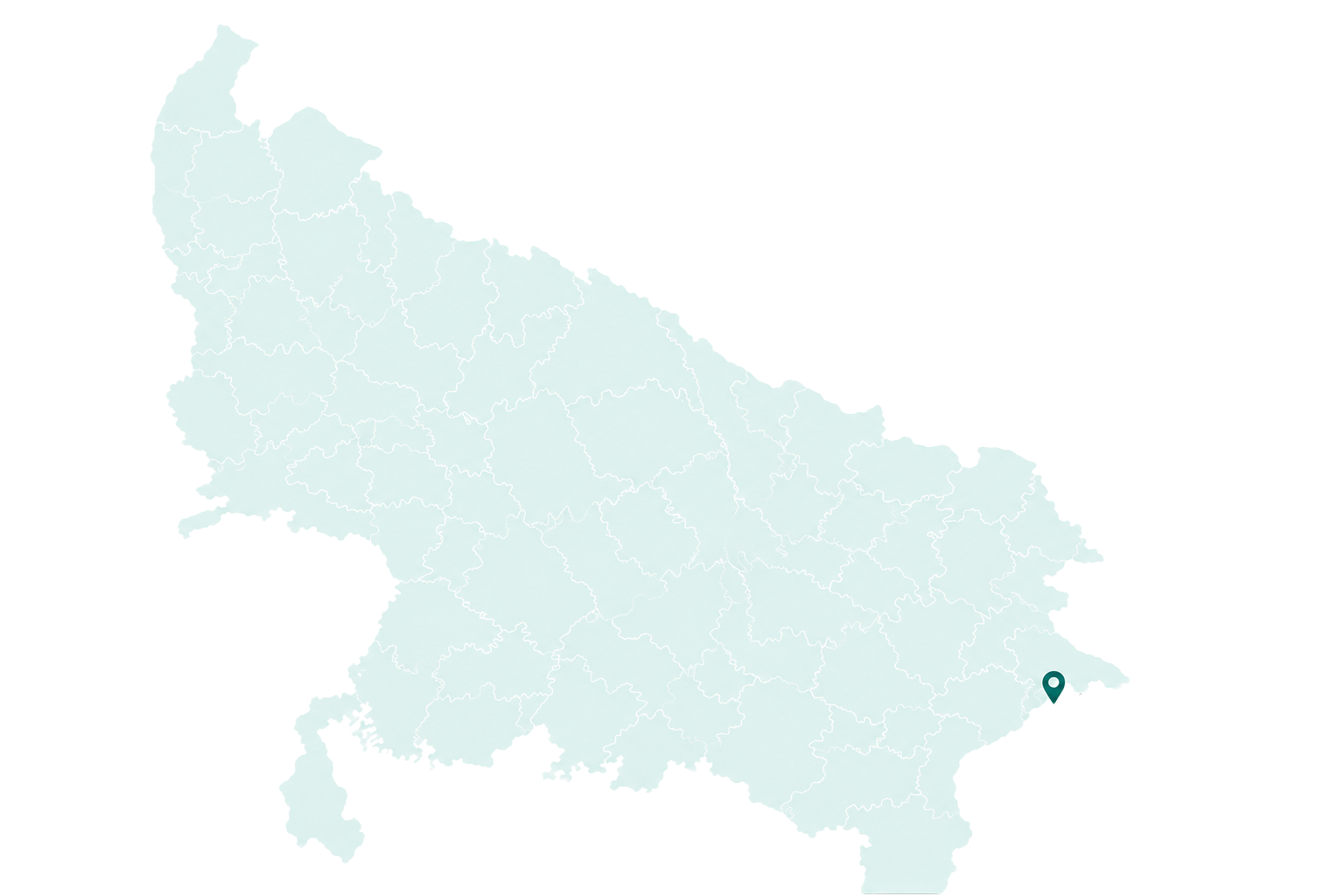 Uttar Pradesh Map Visual