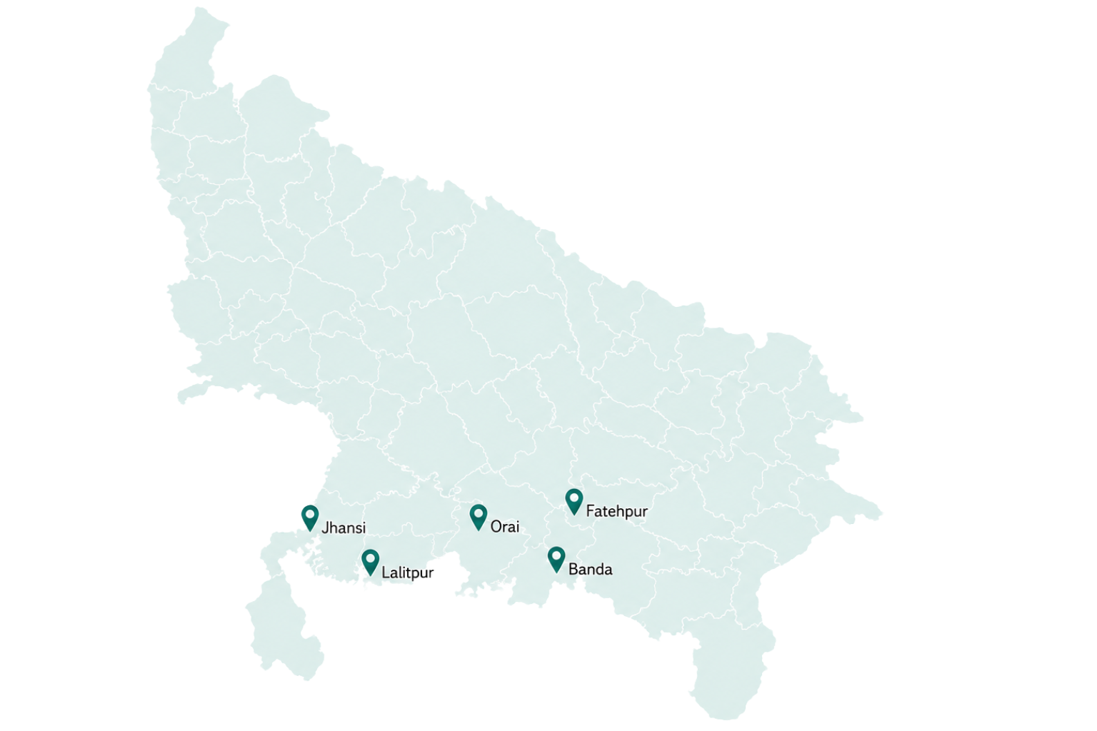 Uttar Pradesh Map Visual